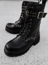 Buty damskie Workery OLAVOGA MANNER czarne - maWer Fashion