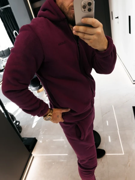 Komplet męski OLAVOGA ELEMENTAL 2026 śliwka - maWer Fashion