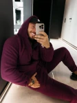 Komplet męski OLAVOGA ELEMENTAL 2026 śliwka - maWer Fashion
