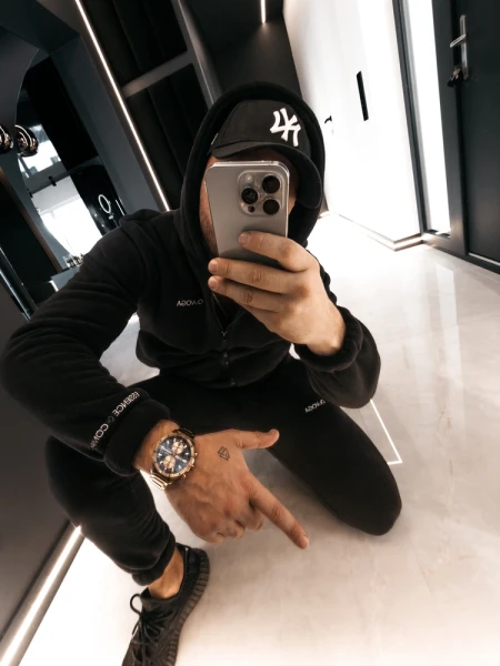 Komplet męski OLAVOGA ELEMENTAL 2026 czarny - maWer Fashion