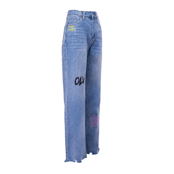 Spodnie damskie jeansy OLAVOGA VIVID 2026 ciemny jeans - maWer Fashion