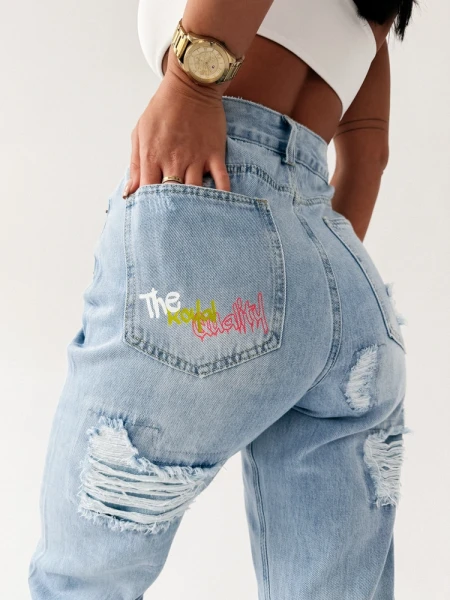 Spodnie damskie jeansy OLAVOGA VIVID 2026 jasny jeans - maWer Fashion
