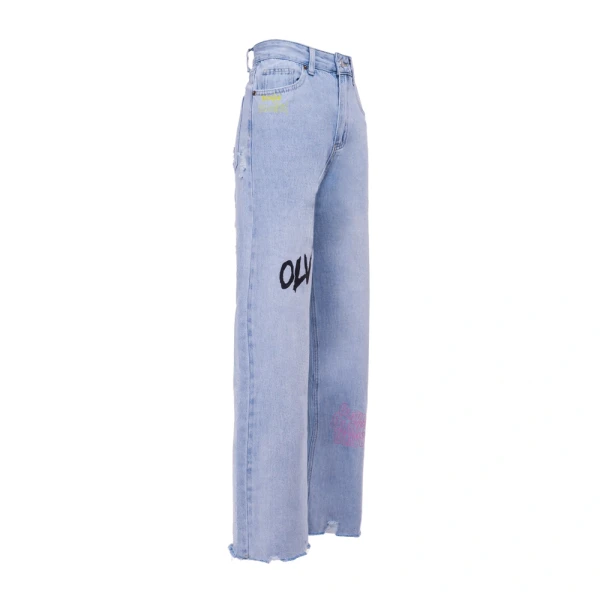 Spodnie damskie jeansy OLAVOGA VIVID 2026 jasny jeans - maWer Fashion