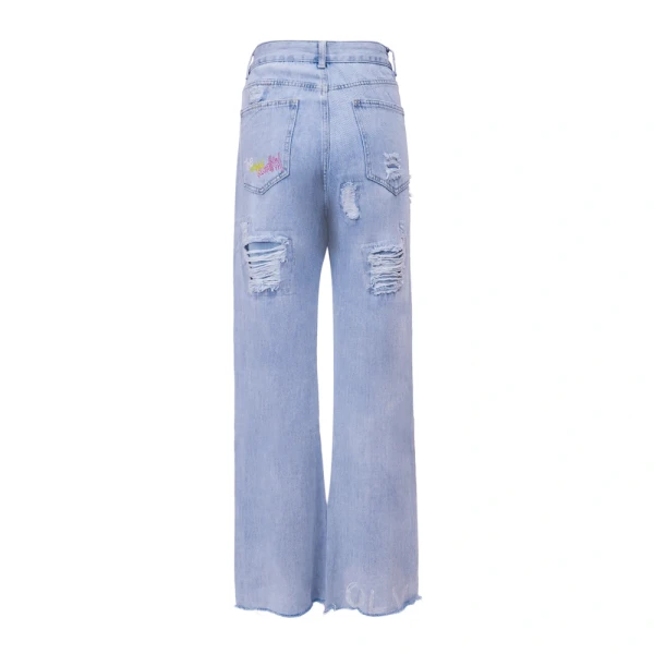 Spodnie damskie jeansy OLAVOGA VIVID 2026 jasny jeans - maWer Fashion