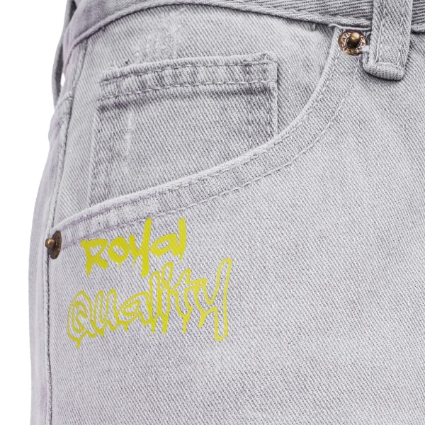 Spodnie damskie jeansy OLAVOGA VIVID 2026 szare - maWer Fashion