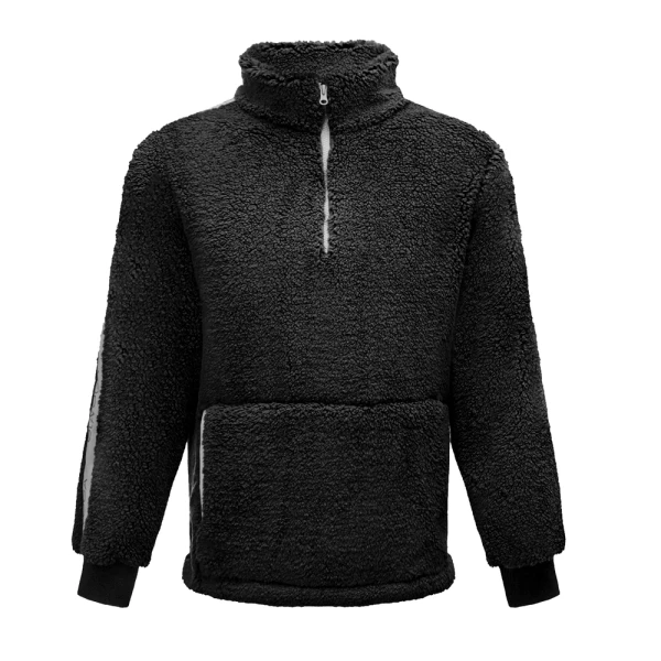 Bluza męska polar OLAVOGA SETTLINE 2026 czarny - maWer Fashion