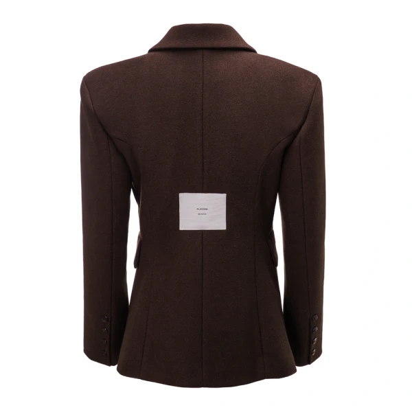 Marynarka damska OLAVOGA HUSH 2026 brąz - maWer Fashion