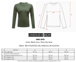 Longsleeve bluzka męska OLAVOGA MIRE 2026 olivka - maWer Fashion