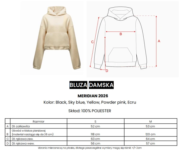 Bluza damska OLAVOGA MERIDIAN 2026 pudrowy róż - maWer Fashion