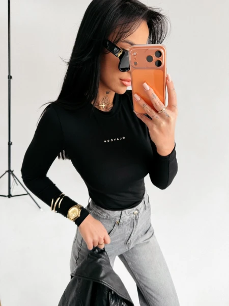 Bluzka damska OLAVOGA FERON 2026 czarna - maWer Fashion