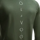 Longsleeve bluzka męska OLAVOGA MIRE 2026 olivka - maWer Fashion