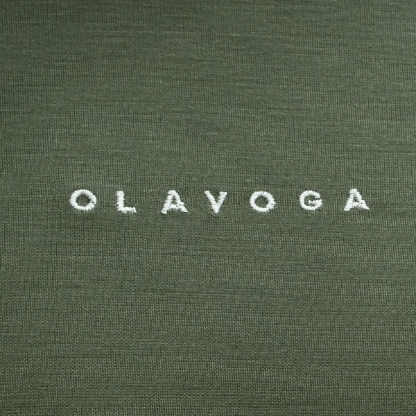 Longsleeve bluzka męska OLAVOGA MIRE 2026 olivka - maWer Fashion