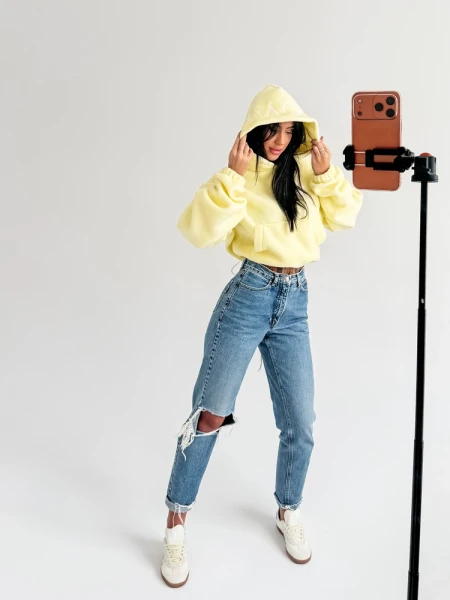 Bluza damska OLAVOGA MERIDIAN 2026 żółta - maWer Fashion
