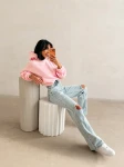 Bluza damska OLAVOGA MERIDIAN 2026 pudrowy róż - maWer Fashion