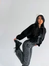 Bluza damska polar OLAVOGA EMINO 2026 czarna - maWer Fashion