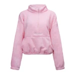 Bluza damska polar OLAVOGA EMINO 2026 pudrowy róż - maWer Fashion