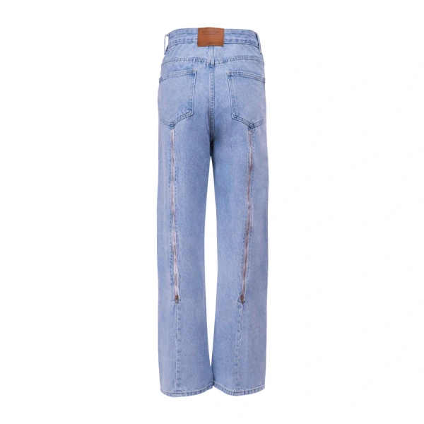 Spodnie damskie jeansy OLAVOGA SKYLINE 2026 ciemny jeans - maWer Fashion