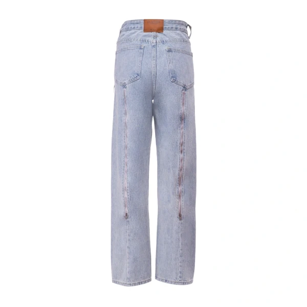 Spodnie damskie jeansy OLAVOGA SKYLINE 2026 jasny jeans - maWer Fashion