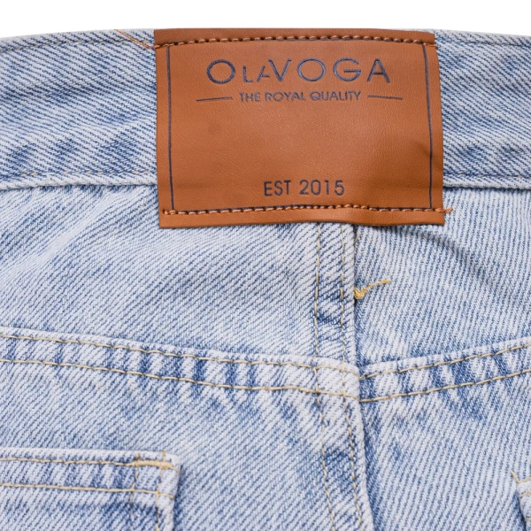 Spodnie damskie jeansy OLAVOGA SKYLINE 2026 jasny jeans - maWer Fashion
