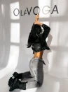 Spodnie damskie jeansy OLAVOGA SKYLINE 2026 szare - maWer Fashion