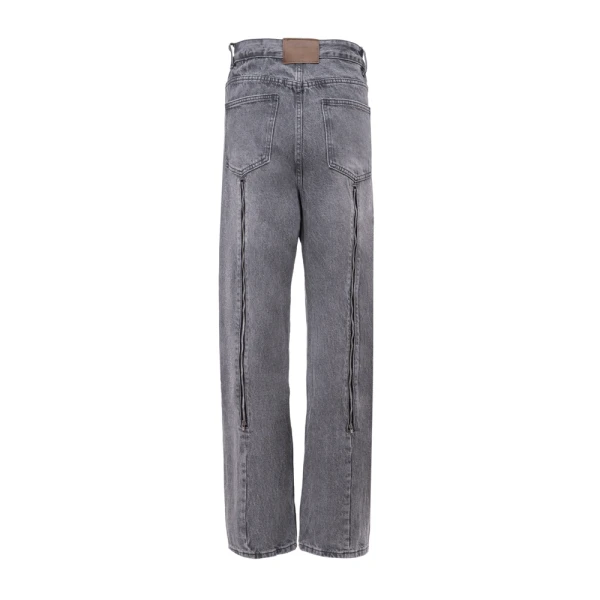Spodnie damskie jeansy OLAVOGA SKYLINE 2026 szare - maWer Fashion