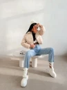 Kurtka damska OLAVOGA YUE SPRING 2026 beżowa - maWer Fashion