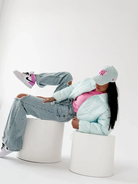 Kurtka damska OLAVOGA YUE SPRING 2026 miętowa - maWer Fashion