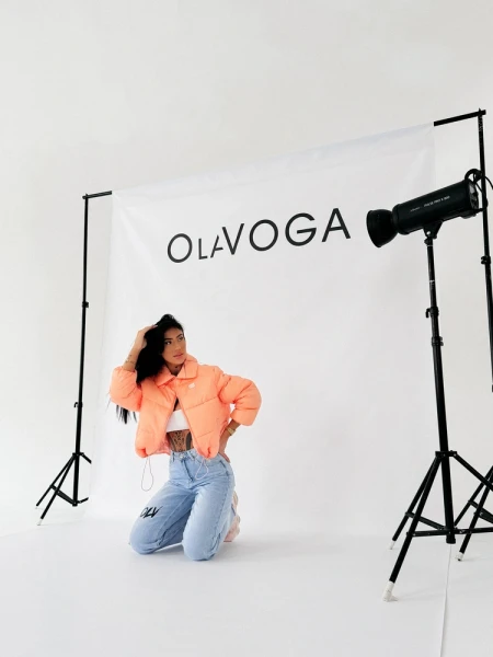 Kurtka damska OLAVOGA YUE SPRING 2026 koral - maWer Fashion