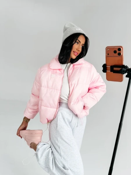 Kurtka damska OLAVOGA YUE SPRING 2026 róż - maWer Fashion