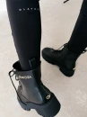 Buty damskie workery OLAVOGA MOVE 2026 czarne - maWer Fashion