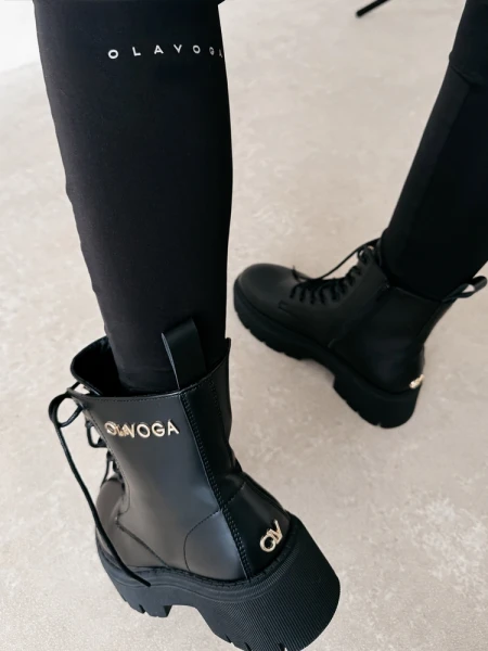 Buty damskie workery OLAVOGA MOVE 2026 czarne - maWer Fashion