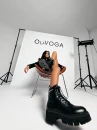 Buty damskie workery OLAVOGA MOVE 2026 czarne - maWer Fashion