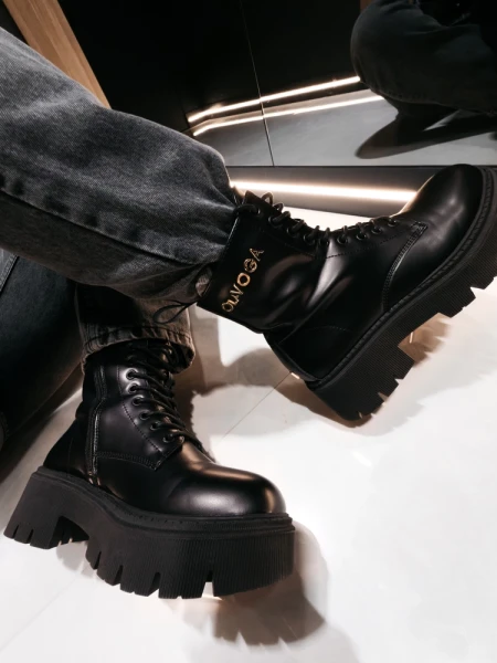 Buty damskie workery OLAVOGA MOVE 2026 czarne - maWer Fashion