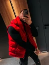 Kamizelka męska OLAVOAGA TAER 2026 czerwona - maWer Fashion
