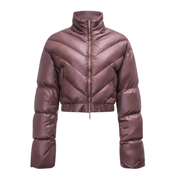 Kurtka damska OLAVOGA TAAZU 2026 brąz - maWer Fashion