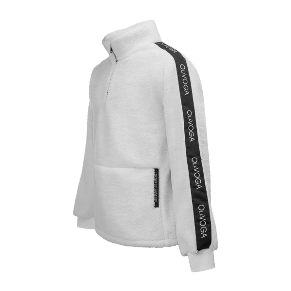 Bluza męska polar OLAVOGA SETTLINE 2026 ecru - maWer Fashion