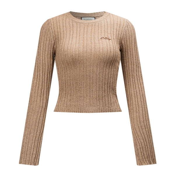 Sweter damski OLAVOGA ZIRRA 2025 brązowy - maWer Fashion