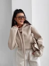 Bluza damska OLAVOGA FROST LAYER 2025 - beż - maWer Fashion
