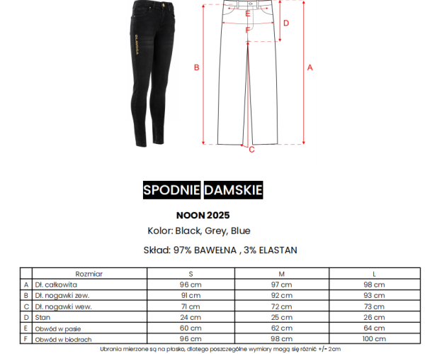 Spodnie damskie OLAVOGA NOON 2025 - maWer Fashion