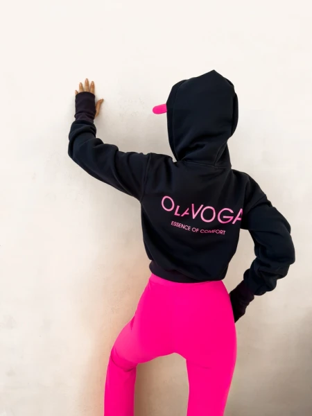 Bluza damska OLAVOGA LUMINK 2026 granatowa - maWer Fashion
