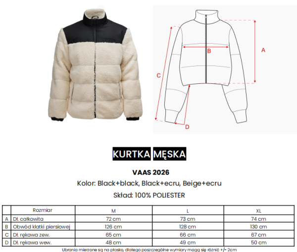 Kurtka męska OLAVOGA VAAS 2026 beż ecru - maWer Fashion