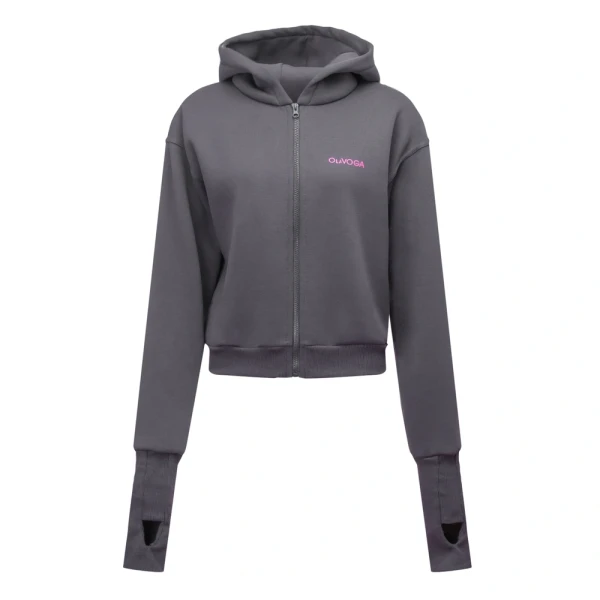 Bluza damska OLAVOGA LUMINK 2026 ciemny szary - maWer Fashion
