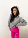 Bluza damska OLAVOGA LUMINK 2026 jasny szary - maWer Fashion