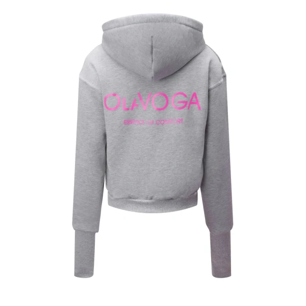 Bluza damska OLAVOGA LUMINK 2026 jasny szary - maWer Fashion