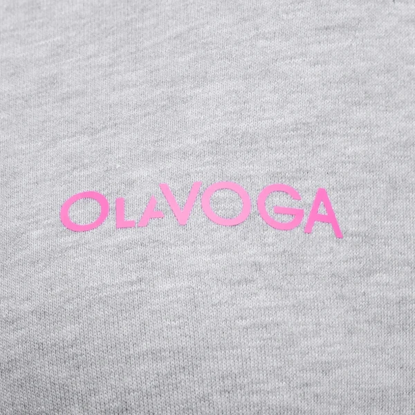 Bluza damska OLAVOGA LUMINK 2026 jasny szary - maWer Fashion
