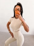 Komplet damski OLAVOGA CORE 2026 beż - maWer Fashion