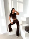 Komplet damski OLAVOGA CORE 2026 brąz- maWer Fashion