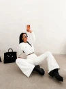 Komplet damski OLAVOGA ASHWAY 2026  ecru - maWer Fashion