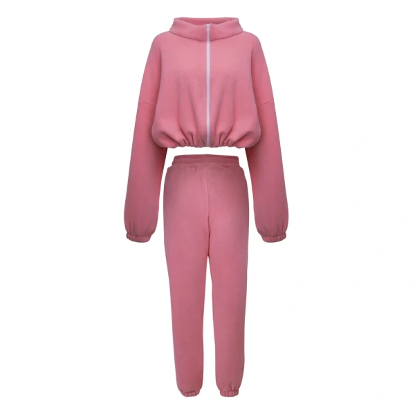 Komplet damski OLAVOGA COZIER 2026 pudrowy róż - maWer Fashion