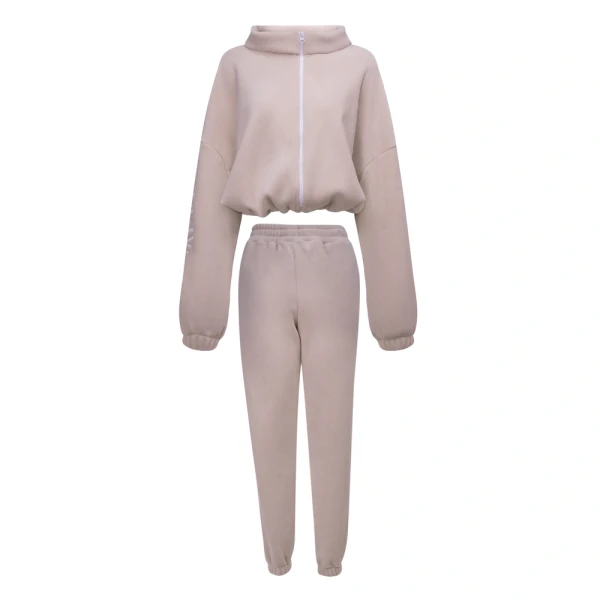 Komplet damski OLAVOGA COZIER 2026 beż - maWer Fashion